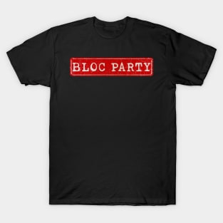 vintage retro plate Bloc Party T-Shirt